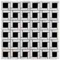 Somertile Reflections Cubic Classic Glass/ Stone Mosaic Tiles (Pack of 10)
