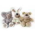 Burlapper Plush and Hemp Dog Toys (Pack of 3)