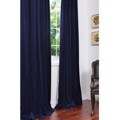 Signature Federal Blue Velvet 96-inch Blackout Curtain Panel