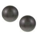 14k White Gold Black Tahitian Pearl Stud Earrings (12-13 mm)