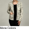 America Women's Natural Open Cardigan