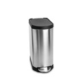 Simplehuman 8-gal Brushed Steel Slim Step Trash Can