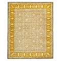 Handmade Majestic Beige/ Light Gold N. Z. Wool Rug (6' x 9')