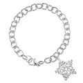 Sunstone Sterling Silver Infinity Star Charm Bracelet