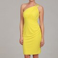 Calvin Klein Women's Citron Embellished One-shoulder Dress