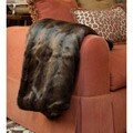 Brown Faux Fur Throw