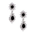 Sterling Silver Cubic Zirconia Dangle Earrings