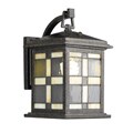 Woodbridge Lighting Tiffany-style 1-light Rusty Brown Outdoor Wall Lantern