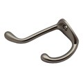 GlideRite Satin Nickel Double Robe and Coat Hooks (Case of 25)
