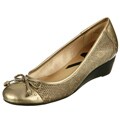 AK Anne Klein Sport Women's 'Shevanie' Snake Bow Wedges