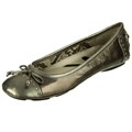 AK Anne Klein Sport Women's 'Buttons' Pewter Bow Flats