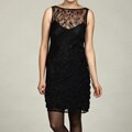 Jessica Simpson Women's Black/ Blue Lace Dress