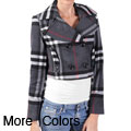 Ci Sono by Journee Junior's Checkered Double-breasted Coat
