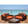 Lexington Orange 3-piece Deep Seating Set
