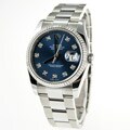 Rolex Men's Datejust Diamond Stainless Steel Watch