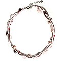 'New Moments' Pearl and Multi-gemstone Necklace (4.5-8 mm)(Thailand)