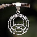 Sterling Silver 'Spider Web' Pendant (Peru)