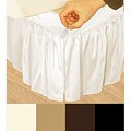 Grand Luxe 'Hike Up Your Skirt' Ruffled Faux Silk Adjustable 17-inch Drop California King-size Bedskirt
