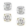14k Gold 1/2ct TDW Diamond Solitaire Stud Earrings (J-K, I2-I3)