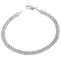 14k White Gold 8-inch Bizmark Bracelet