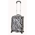 Rockland Zebra 20-inch Expandable Carry-on Spinner Upright