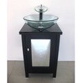 Top news on Countertop Vending Machine Modern Solid Wood Mirror Door Tempered Glass Sink Countertop Vanity