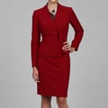 Calvin Klein Women's 2-piece Red Skirt Suit