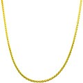 14k Yellow Gold 18-inch Flat Wheat Chain