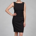 Marc NY Women's Black Waist Detail Dress