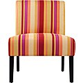 Portfolio Niles Striped Armless Accent Chair