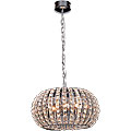 Edmonton Crystal and Metal Orb Chandelier