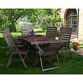 Barbados 7-piece Faux Wood Dining Set