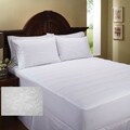Embossed Scroll Microfiber Twin/ Full-size Mattress Pad
