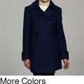 Trilogi Women's Double-breasted Swing Coat