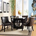 Westmont 5-piece Brown Faux Alligator Dining Set