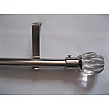 Modern 48 to 86-inch Extendable Metal Curtain Rod Set