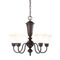 Transitional 5-light Oil Rubbed Bronze Chandelier