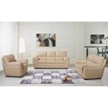 Preston Italian Leather Sofa, Loveseat and Armchair Set
