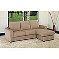 Oxford Mocha Microfiber Sectional Sofa