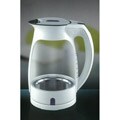 Ovente White Glass 1.7-liter Cord-Free Electric Kettle