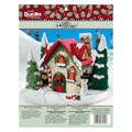 Bucilla Mary Engelbreit Snow Cottage Centerpiece Felt Applique Kit