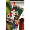 Bucilla Christmas Cookies Stocking Felt Applique Kit