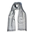 Melange Grey Border Reversible Cashmere Scarf