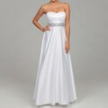 Hailey by Adrianna Papell Women's Satin Bead Gown