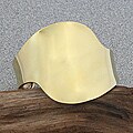 Goldtone Wide Smooth Cuff Bracelet (Mexico)
