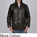 Knoles & Carter Men's Faux Fur-lined Leather Jacket