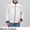 Knoles & Carter Men's Big & Tall Contrast Stitched Leather Bomber Jacket