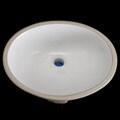 Undermount Oval 16.5-inch White Vitreous China Bathroom Sink