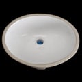 Undermount Oval 17-inch White Vitreous China Bathroom Sink