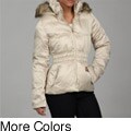 Steve Madden Women's Faux-fur Hooded Puffer Coat